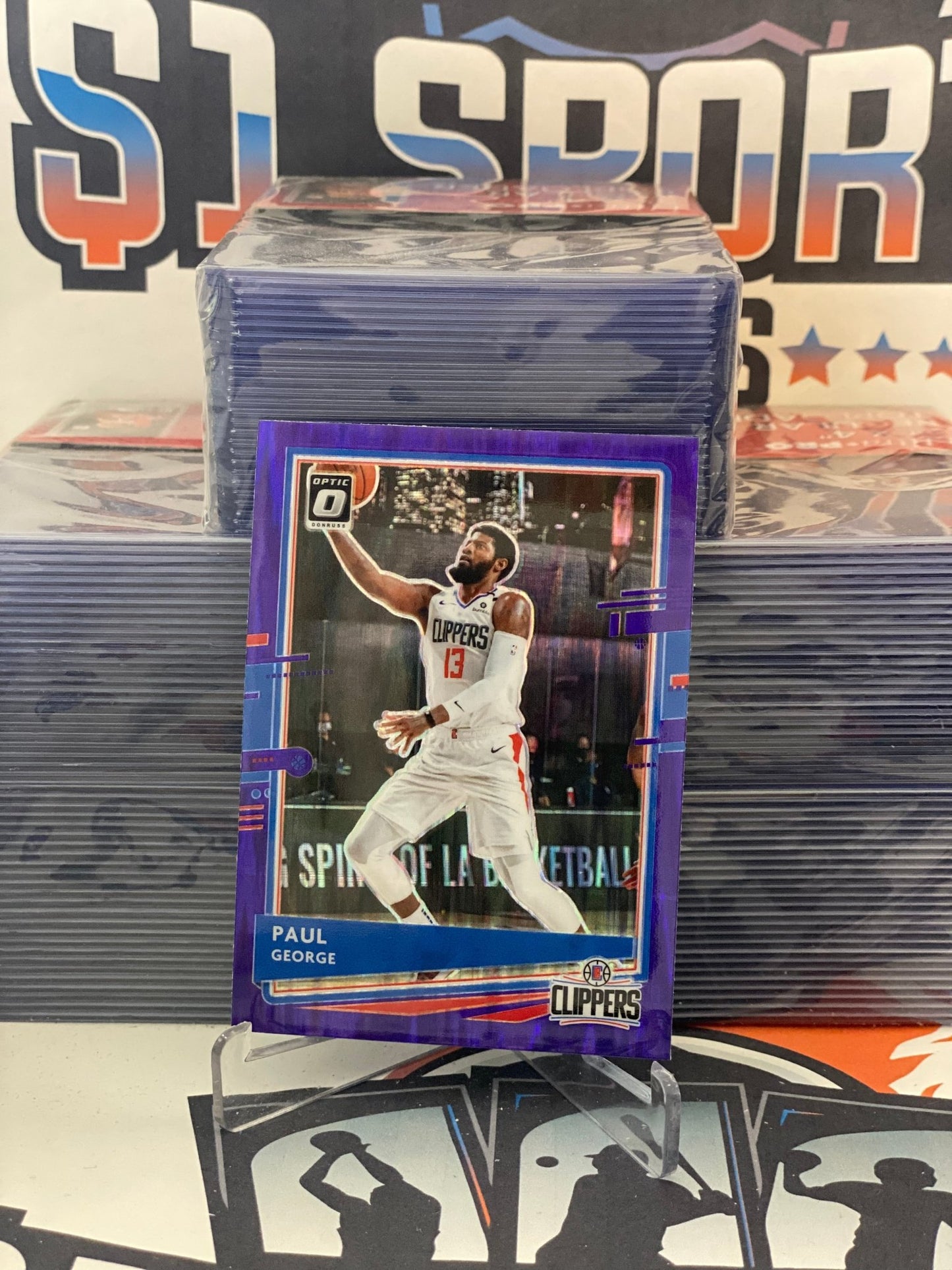 2020 Donruss Optic (Purple Flash Prizm) Paul George #3