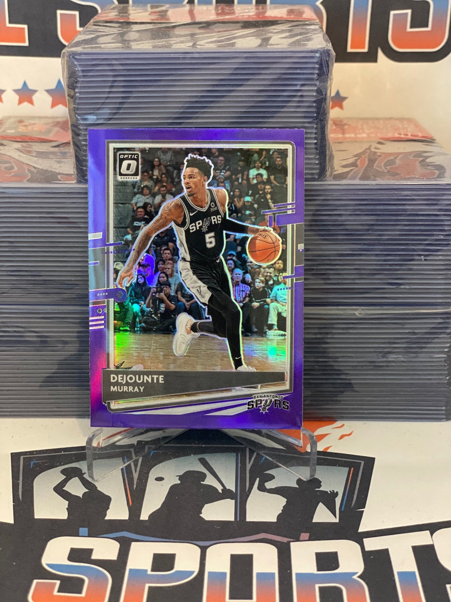 2020 Donruss Optic (Purple Prizm) Dejounte Murray #93