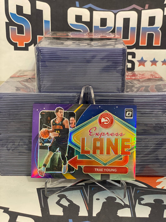 2020 Donruss Optic (Purple Prizm, Express Lane) Trae Young #11