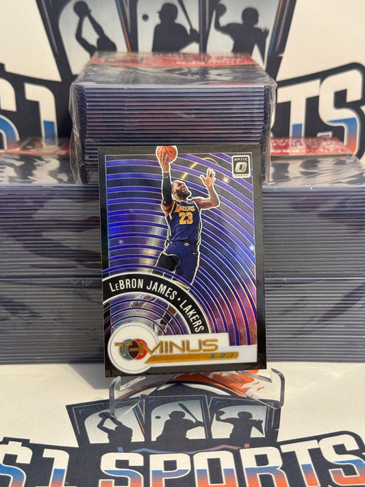 2020 Donruss Optic (Purple Prizm, T-Minus 3, 2, 1) LeBron James #9