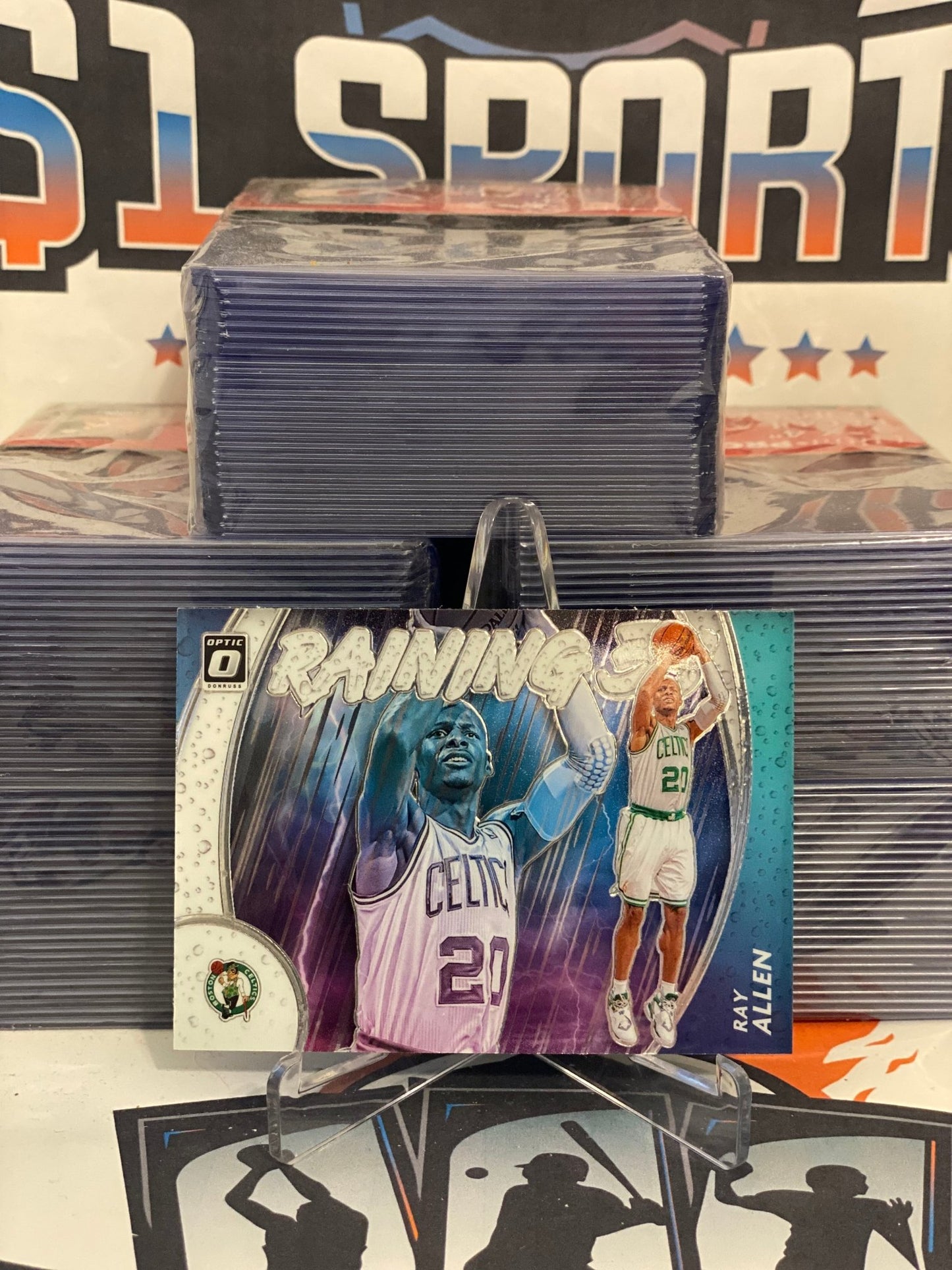 2020 Donruss Optic (Raining 3s) Ray Allen #1