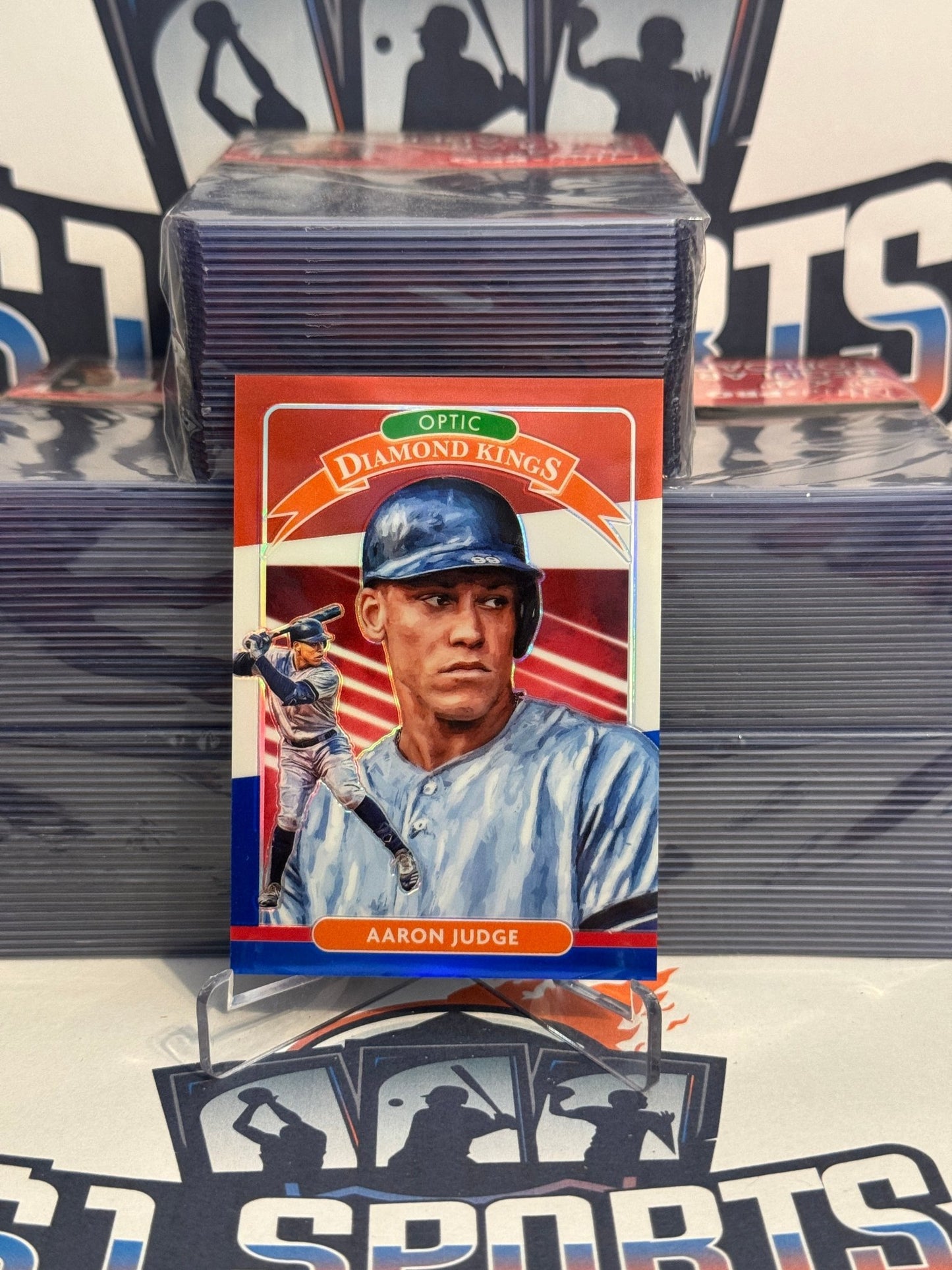 2020 Donruss Optic (Red White Blue Prizm, Diamond Kings 125/150) Aaron Judge #30