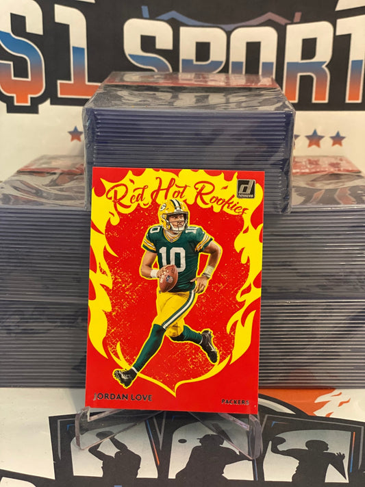 2020 Donruss (Red Hot Rookies) Jordan Love #RJ-JL