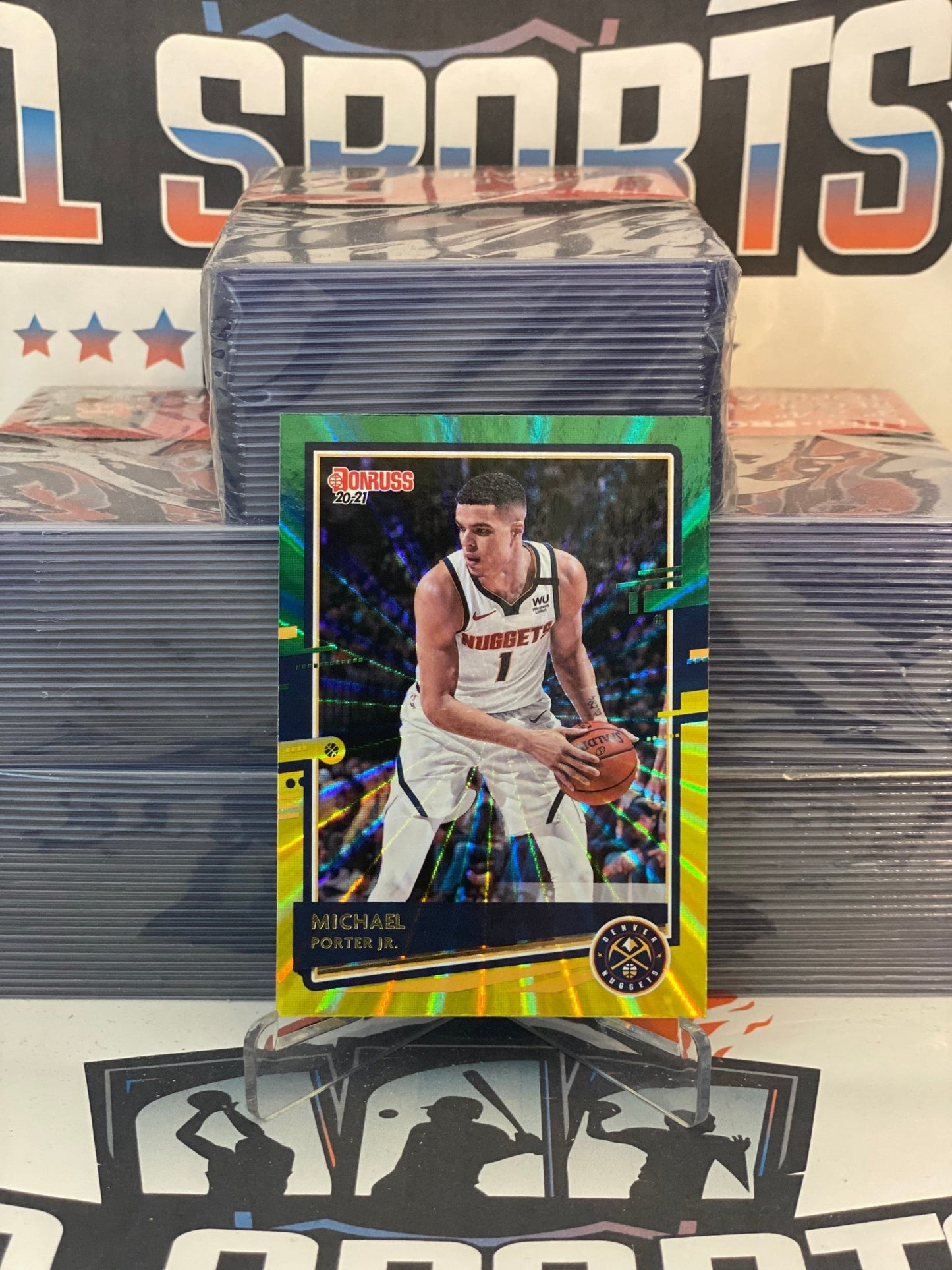 2020 Donruss (Yellow Green Laser) Michael Porter Jr. #26