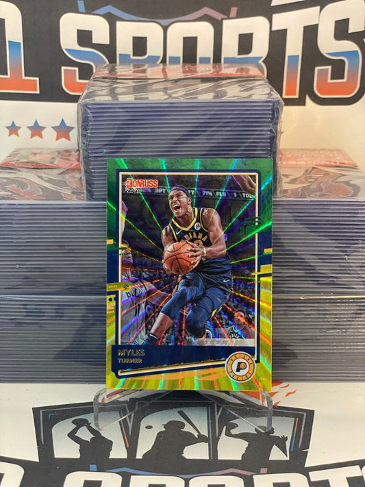 2020 Donruss (Yellow Green Laser) Myles Turner #172