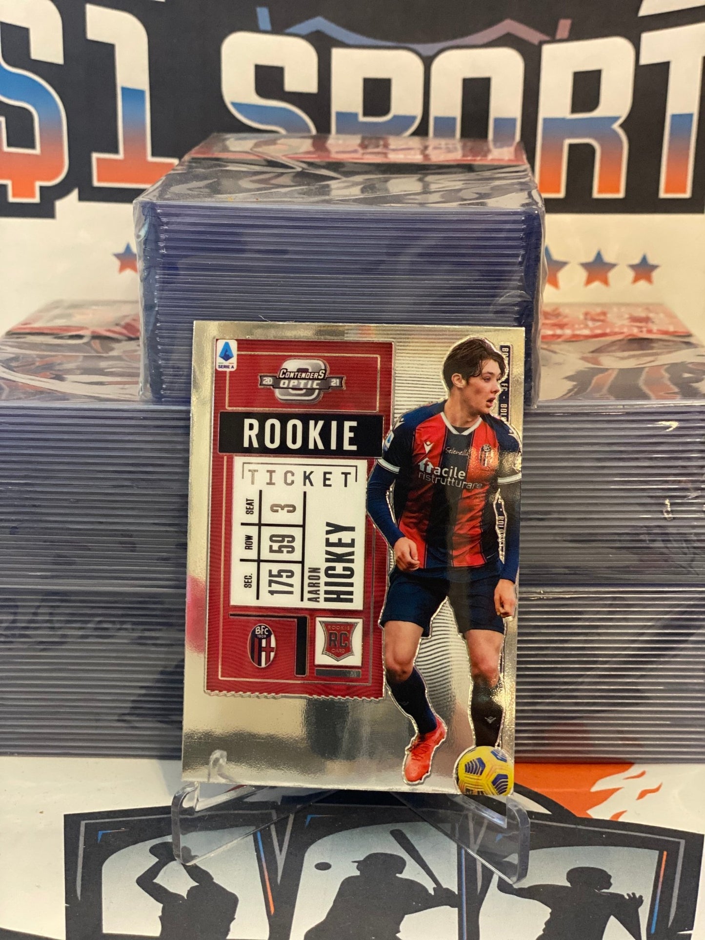 2020 Panini Chronicles (Contenders Optic) Serie A Aaron Hickey Rookie #6