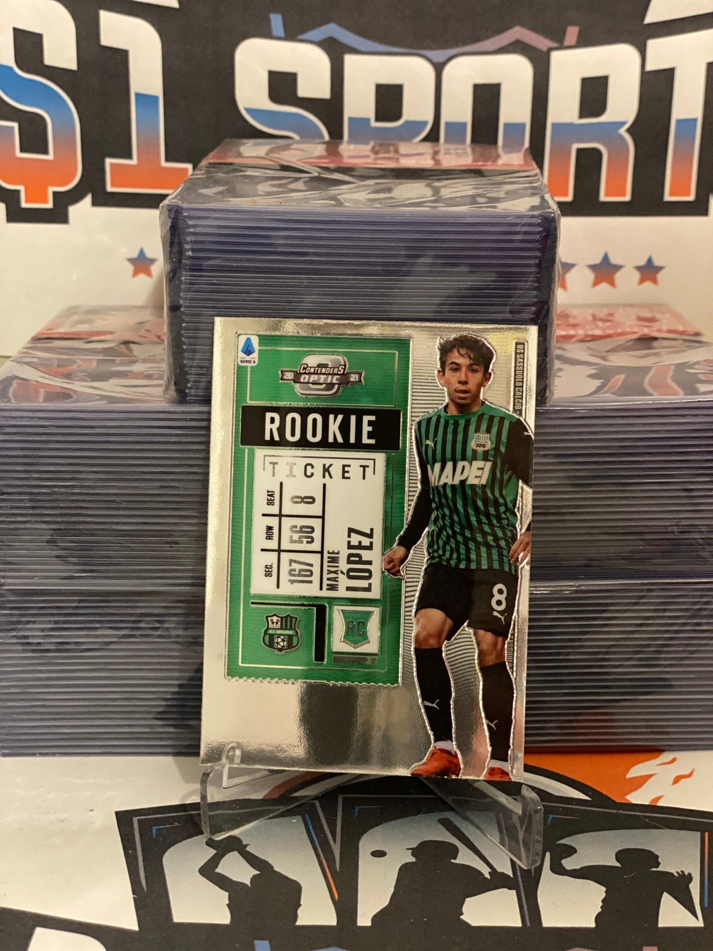 2020 Panini Chronicles (Contenders Optic) Serie A Maxime Lopez Rookie #1