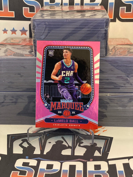 2020 Panini Chronicles (Pink, Marquee) LaMelo Ball Rookie #266
