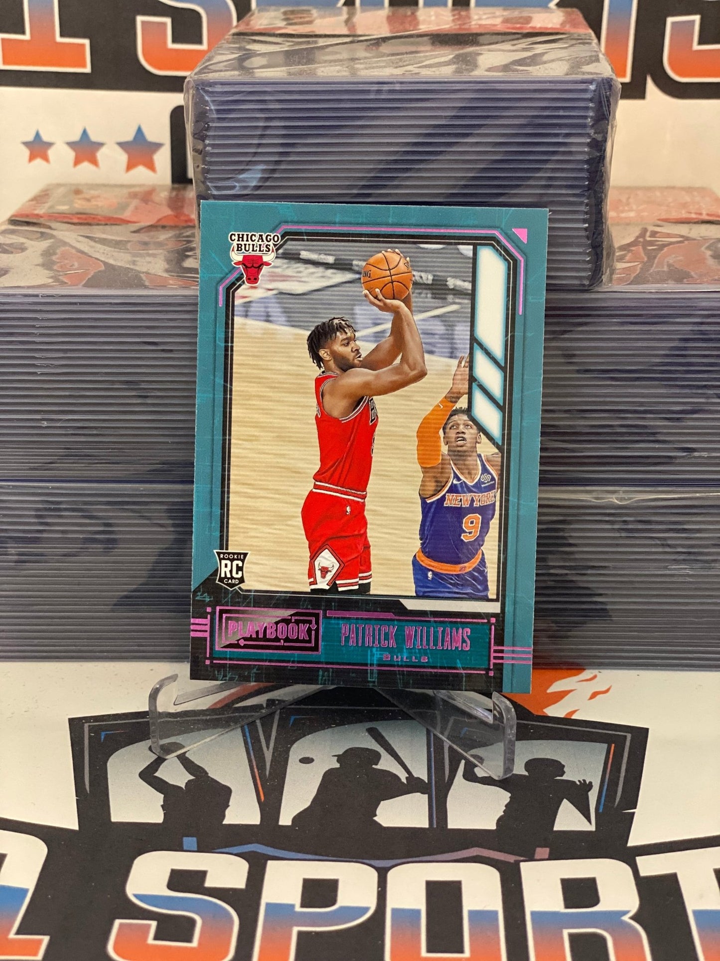 2020 Panini Chronicles (Pink, Playbook) Patrick Wiliams Rookie #184