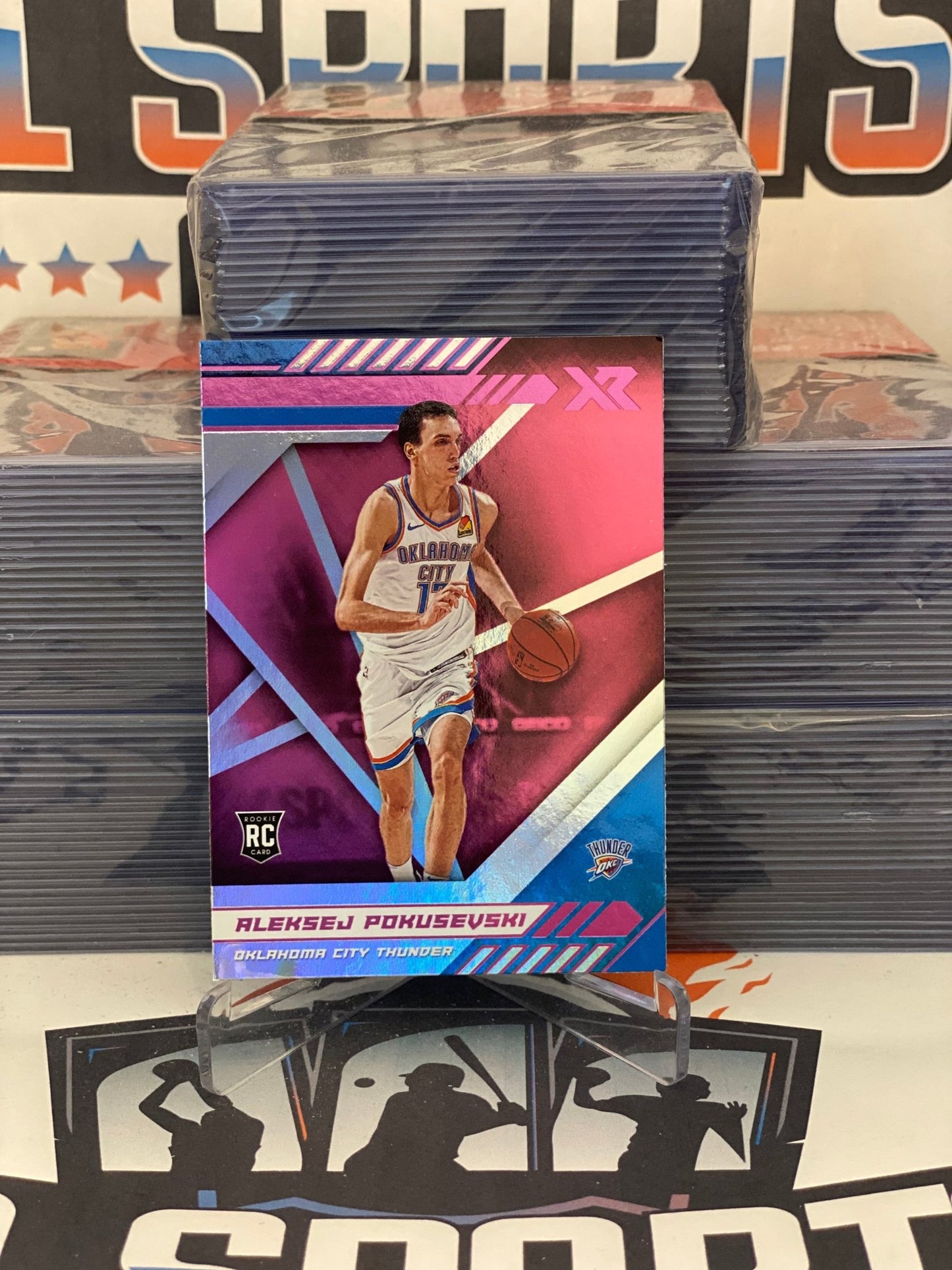 2020 Panini Chronicles (Pink, Xr) Aleksej Pokusevski Rookie #283