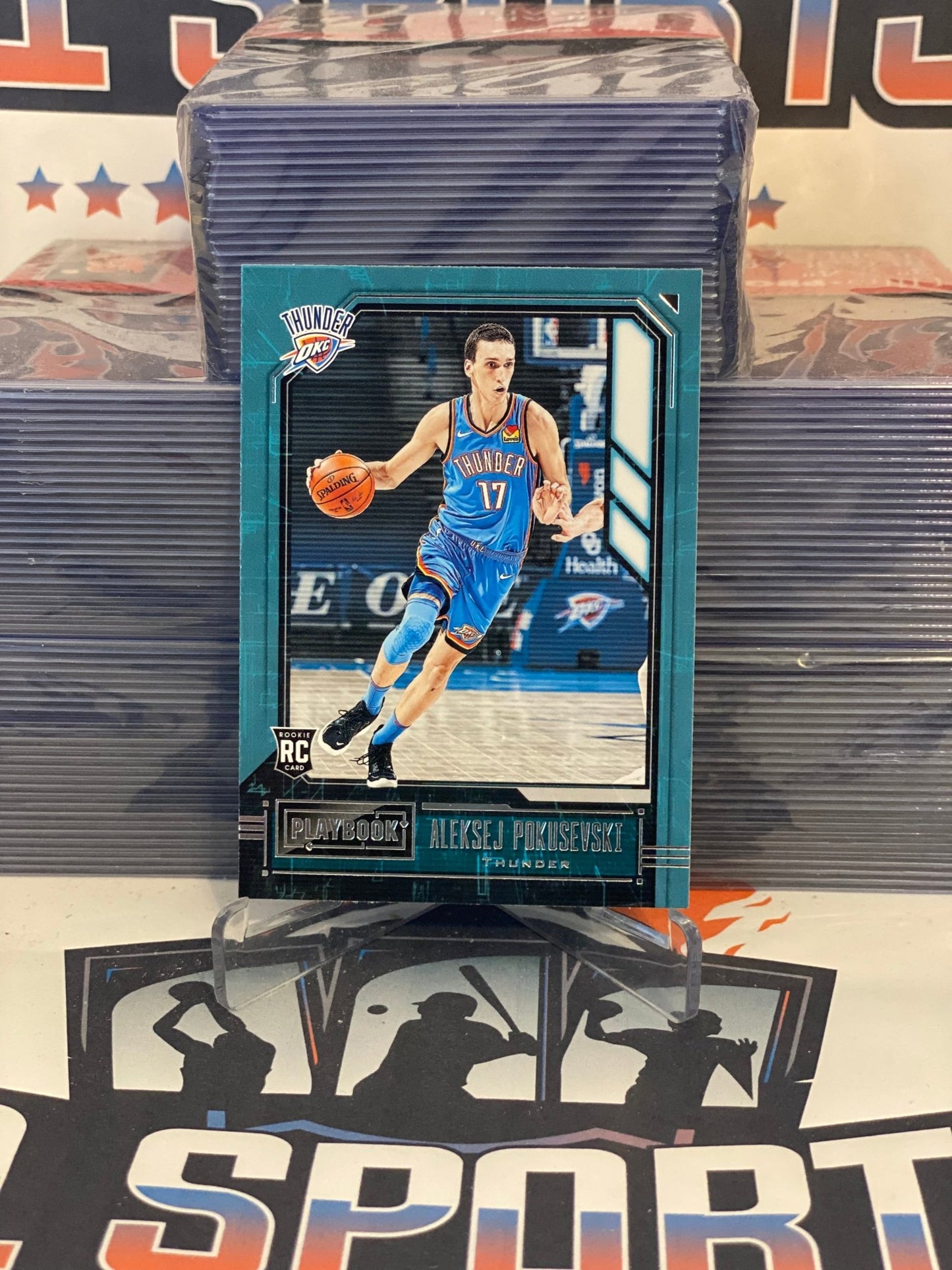 2020 Panini Chronicles (Playbook) Aleksej Pokusevski Rookie #182