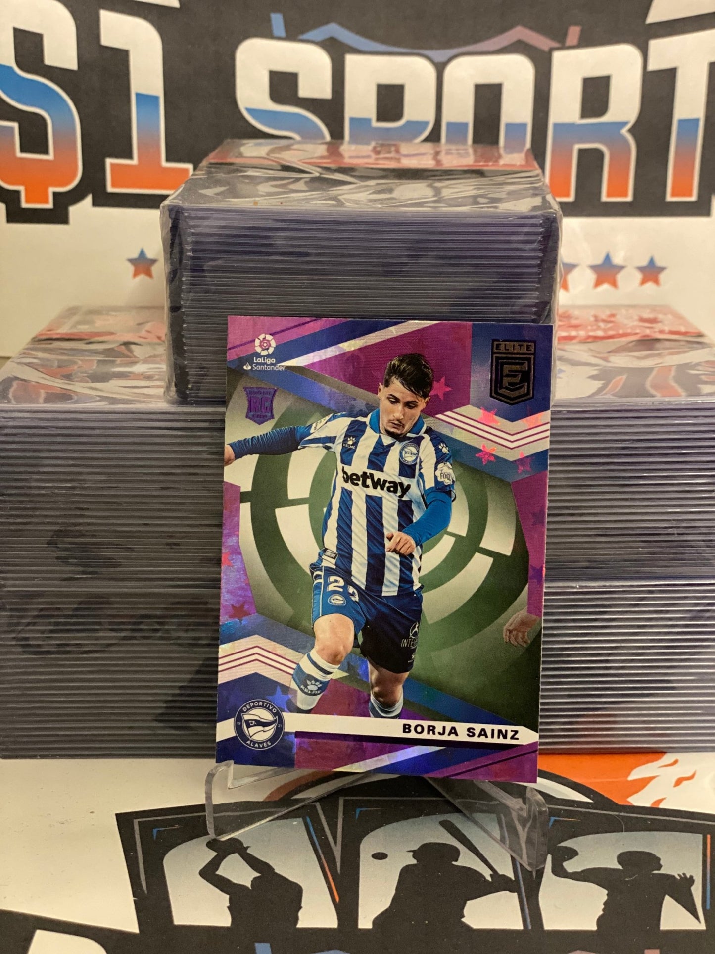 2020 Panini Chronicles (Purple Astro, Elite) La Liga Borja Sainz #29