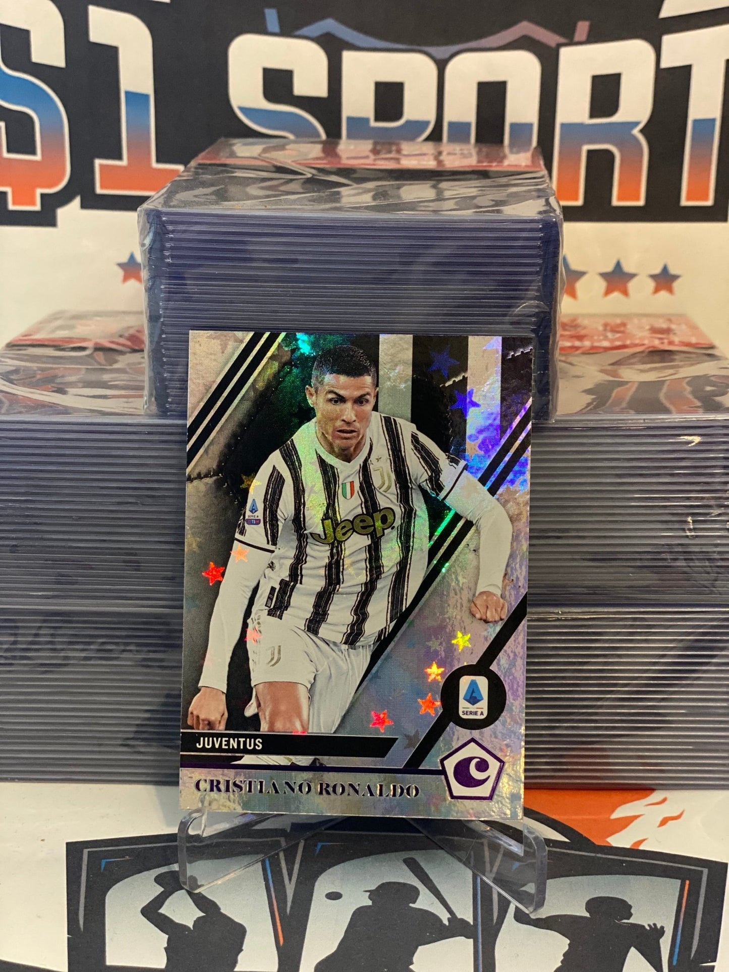 2020 Panini Chronicles (Purple Astro Prizm) Serie A Cristiano Ronaldo #17