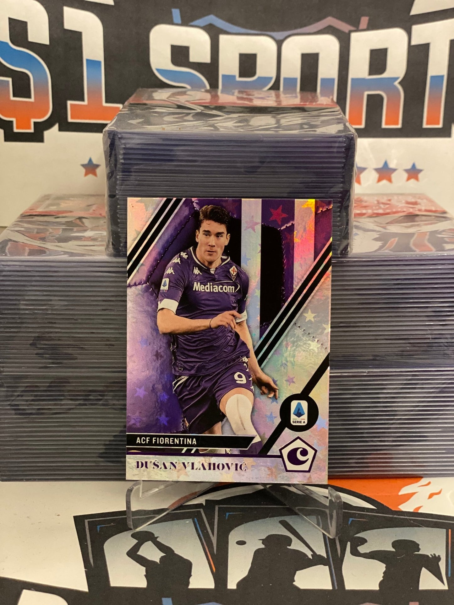 2020 Panini Chronicles (Purple Astro) Serie A Dusan Vlahovic #3