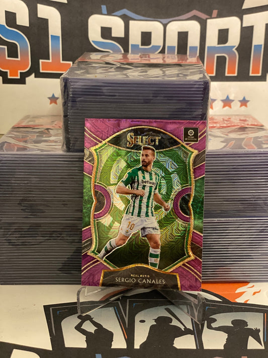 2020 Panini Chronicles (Purple Mojo Prizm, Select) La Liga Sergio Canales #19