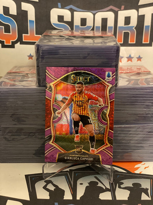 2020 Panini Chronicles (Purple Mojo Prizm, Select) Serie A Gianluca Caprari Rookie #19