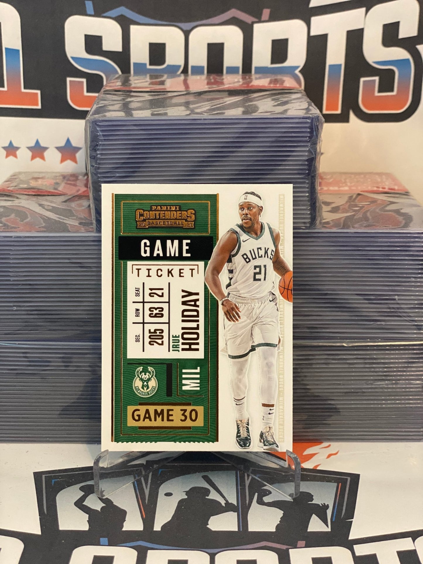 2020 Panini Contenders (Bronze) Jrue Holiday #77