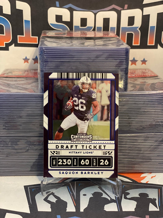 2020 Panini Contenders Draft Picks (Blue) Saquon Barkley #90