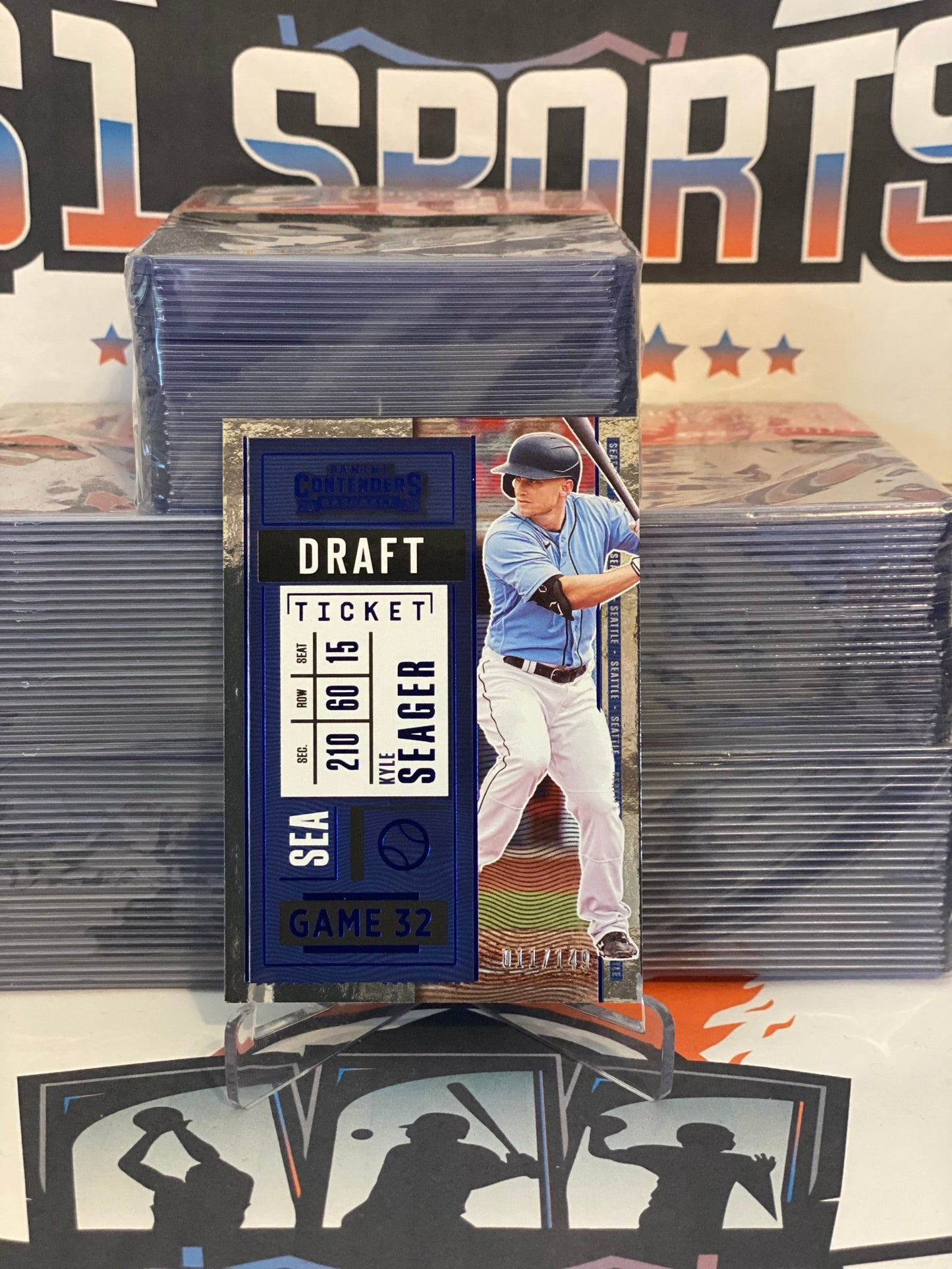 2020 Panini Contenders Draft Ticket (Blue 011/149) Kyle Seager #12