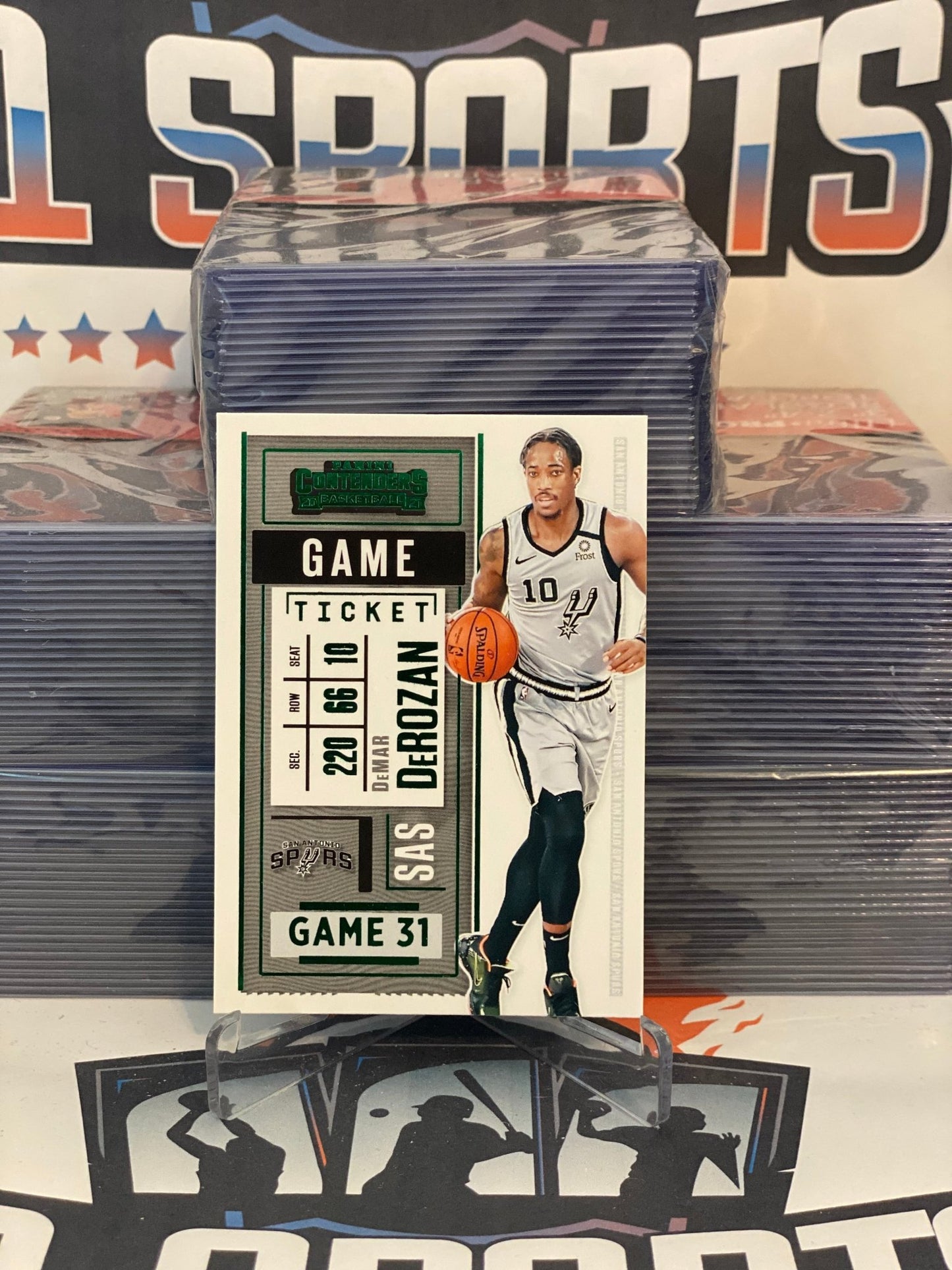 2020 Panini Contenders (Green) DeMar DeRozan #66