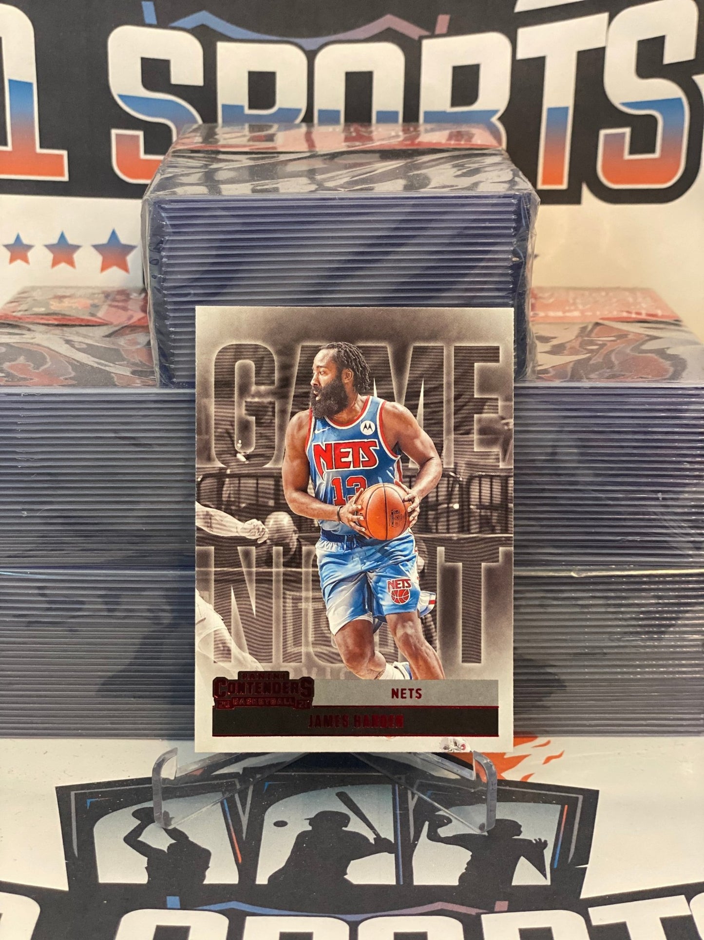 2020 Panini Contenders (Red, Game Night) James Harden #1