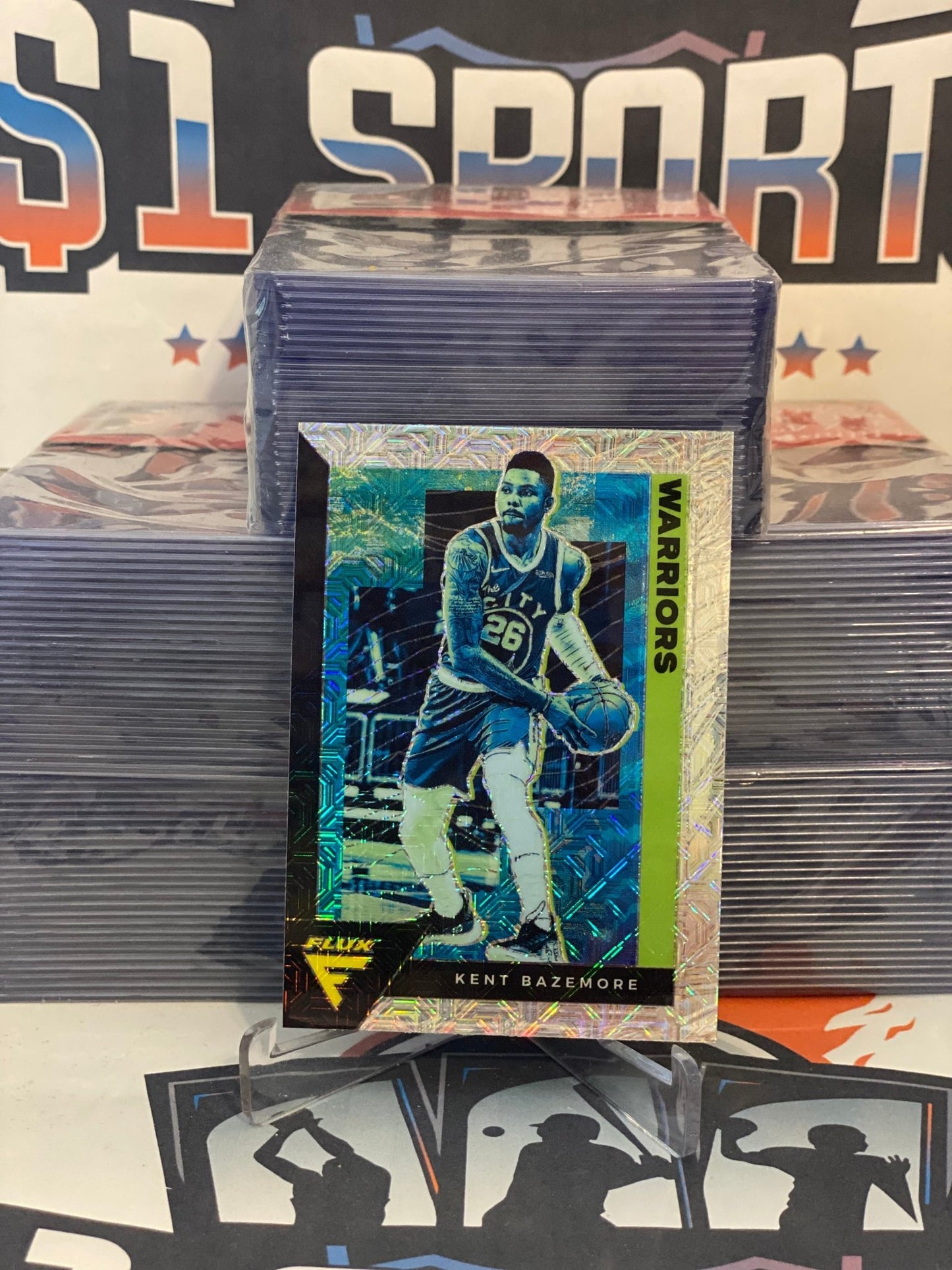 2020 Panini Flux (Silver Mojo Prizm) Kent Bazemore #59