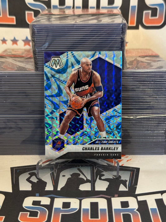 2020 Panini Mosaic (Blue Reactive Prizm, All-Time Greats) Charles Barkley #281