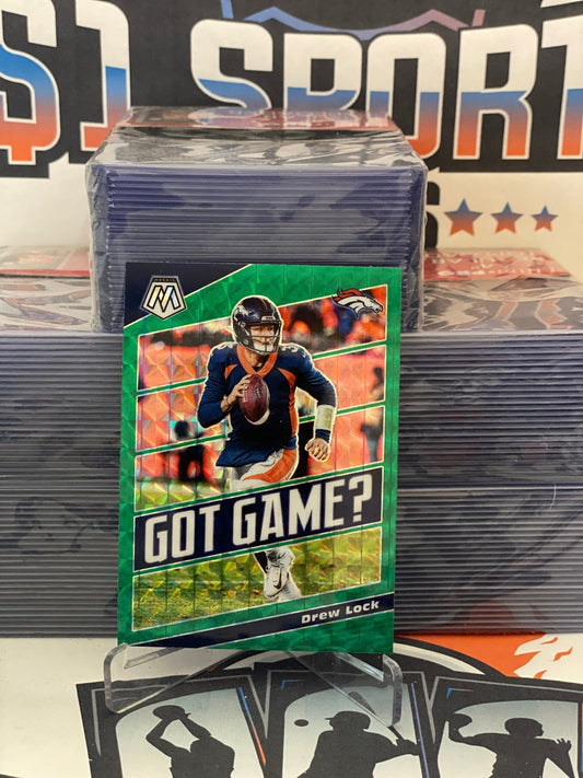 2020 Panini Mosaic (Green Prizm, Got Game?) Drew Lock #GG20
