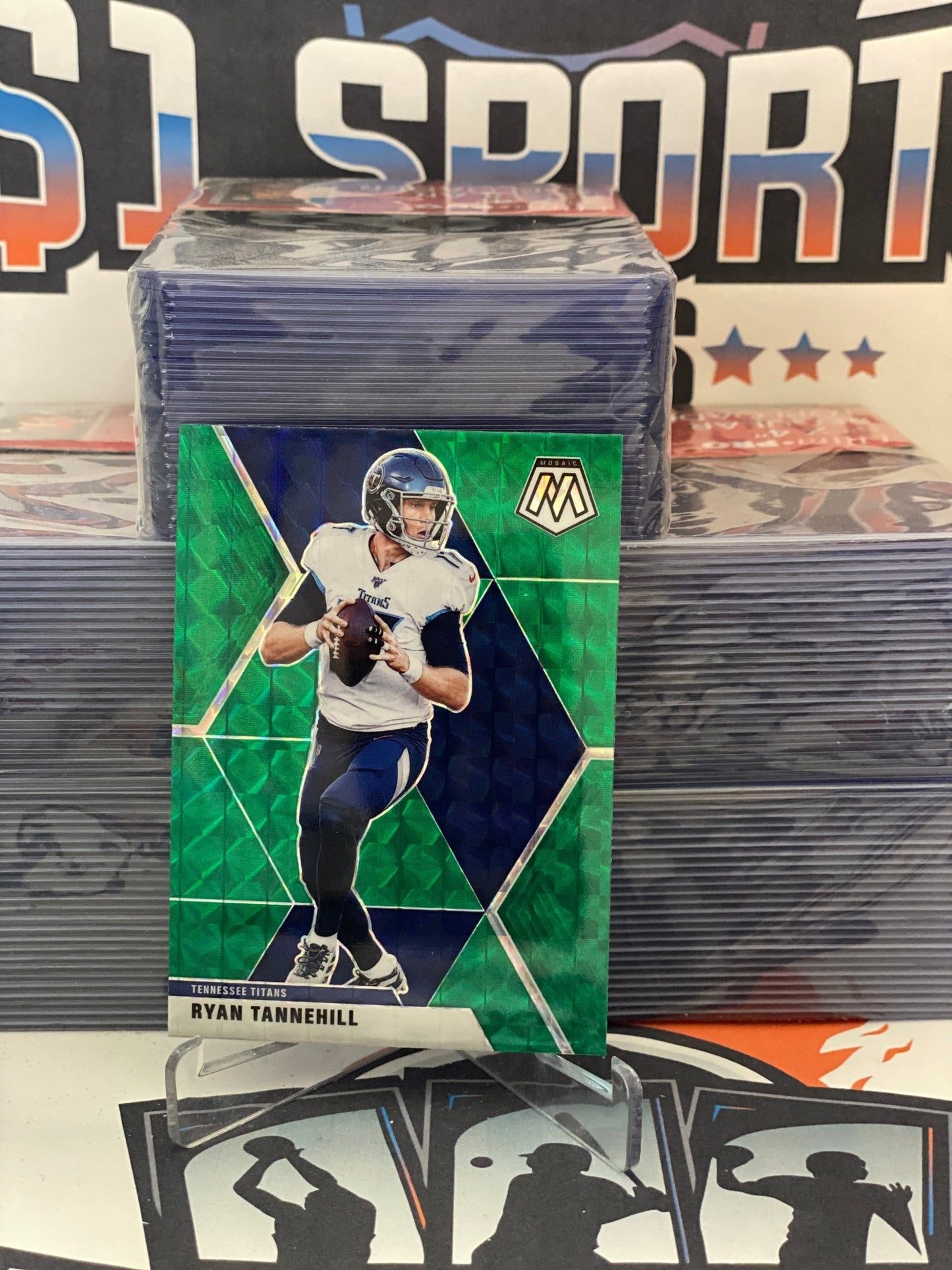 2020 Panini Mosaic (Green Prizm) Ryan Tannehill #194