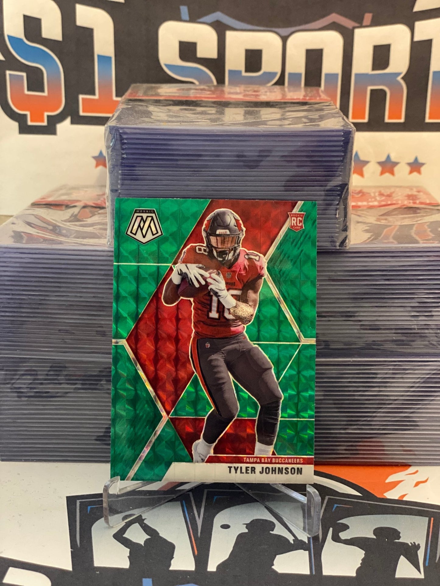 2020 Panini Mosaic (Green Prizm) Tyler Johnson Rookie #241