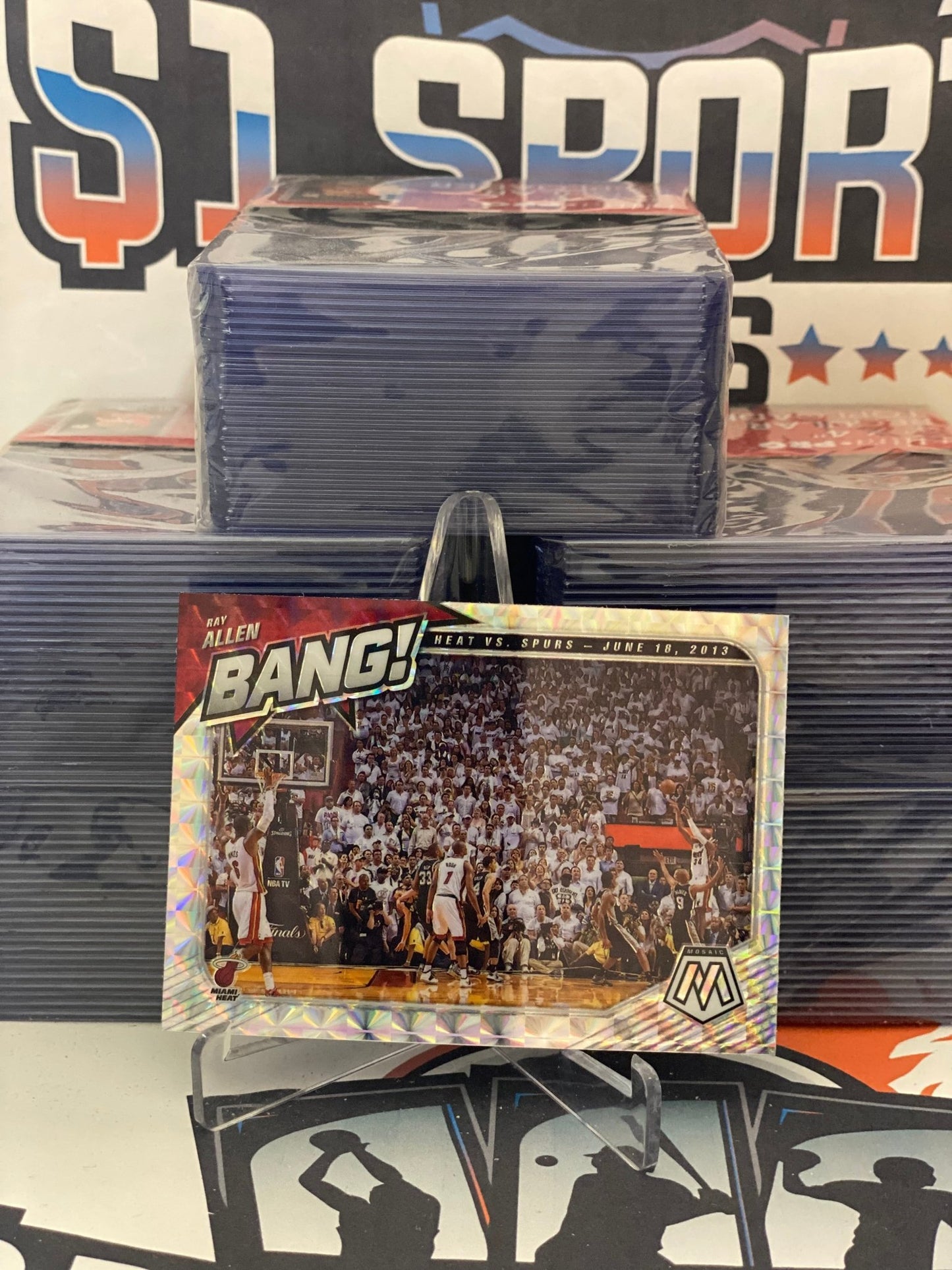 2020 Panini Mosaic (Mosaic Prizm, Bang!) Ray Allen #4