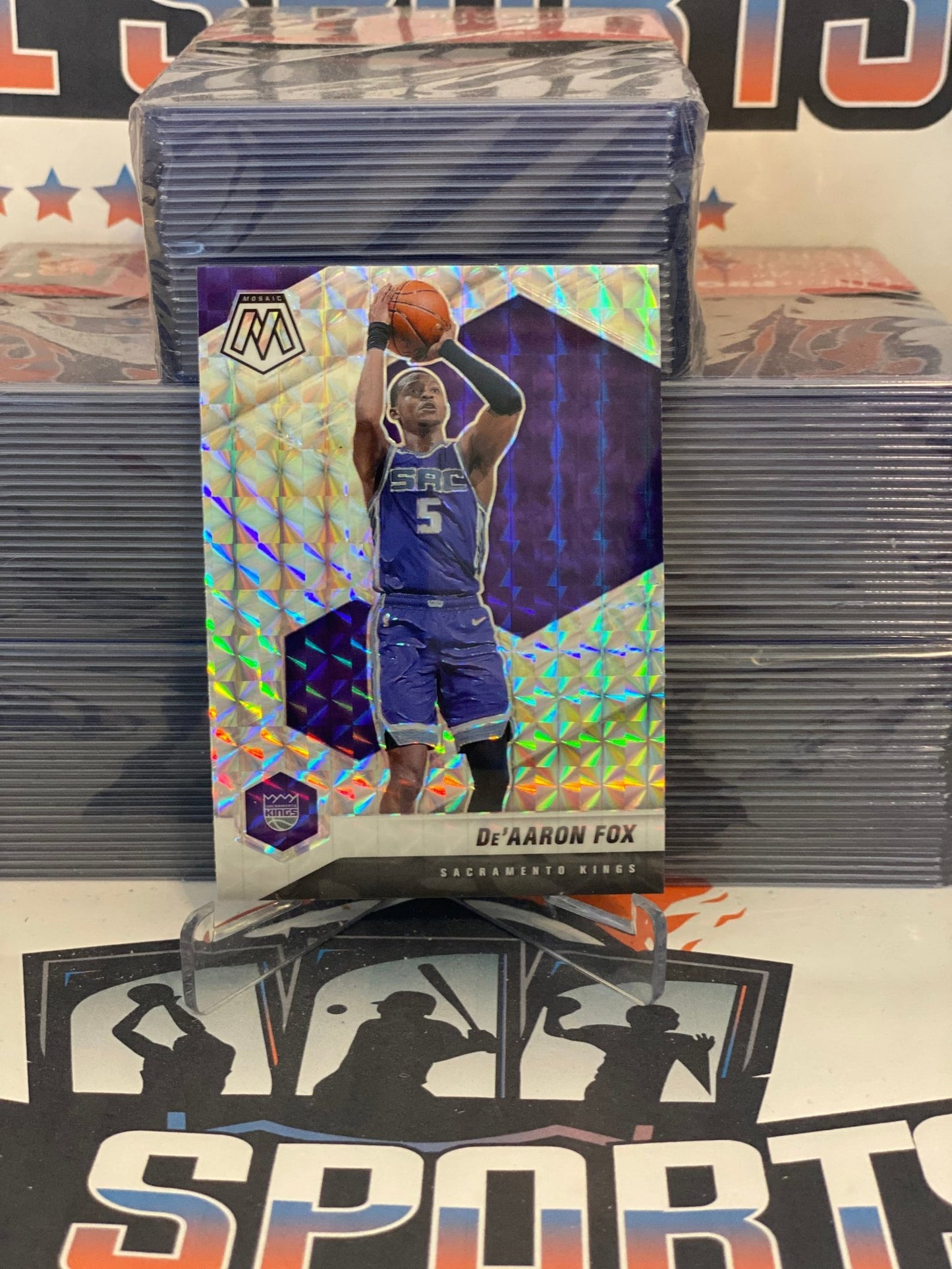 2020 Panini Mosaic (Mosaic Prizm) De'Aaron Fox #168