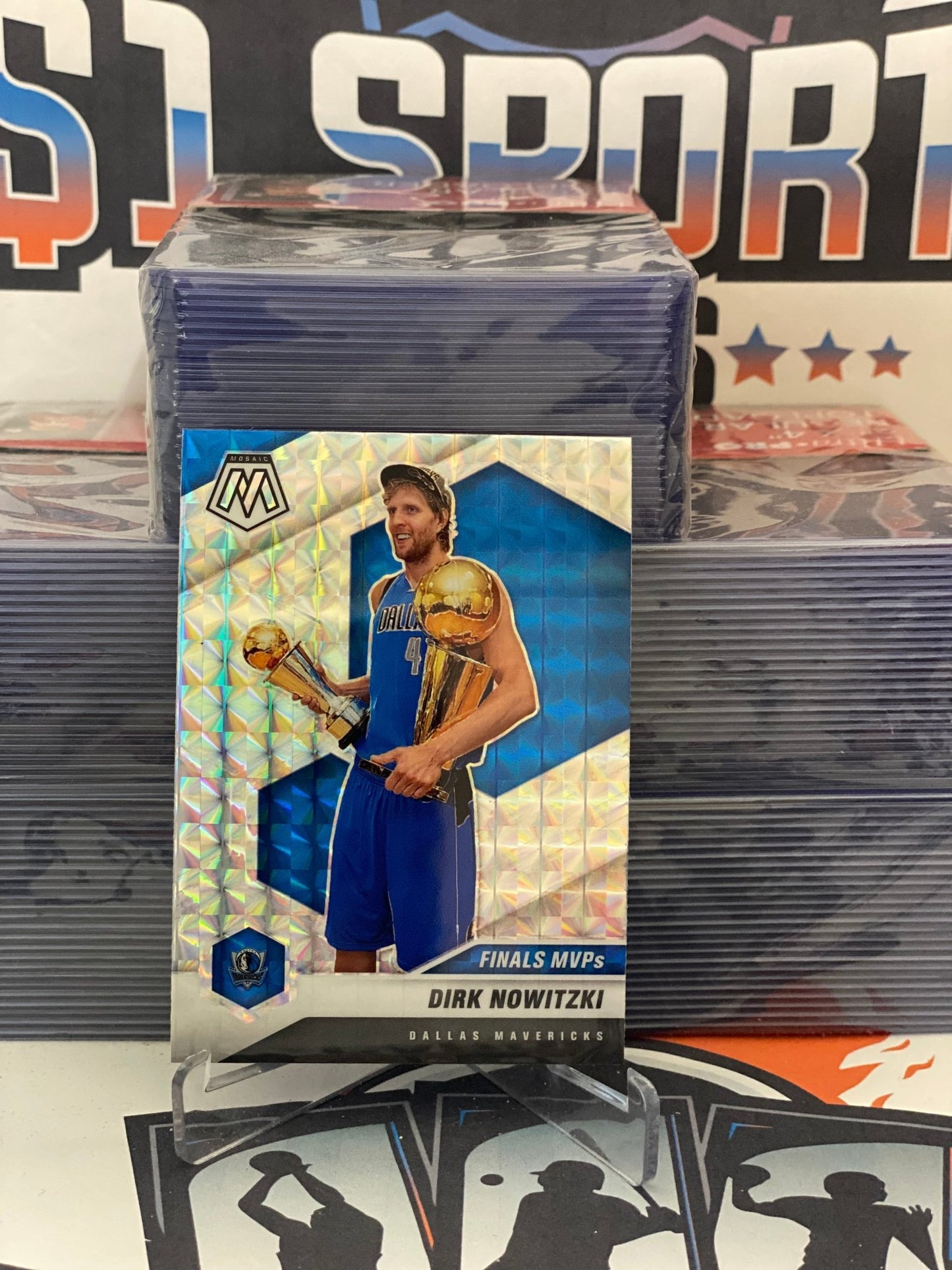 2020 Panini Mosaic (Mosaic Prizm, Finals MVP) Dirk Nowitzki #298