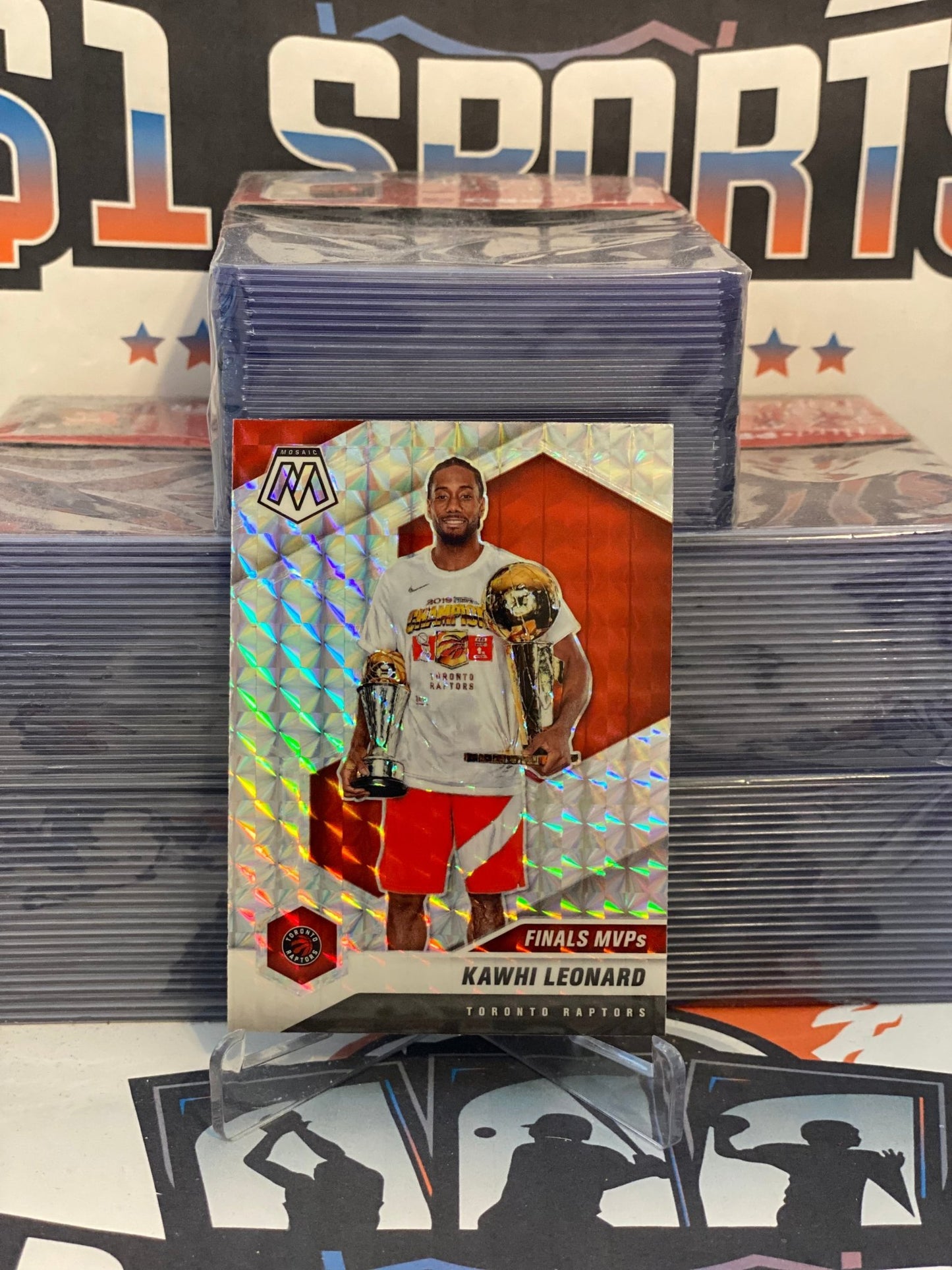 2020 Panini Mosaic (Mosaic Prizm, Finals MVPs) Kawhi Leonard #299