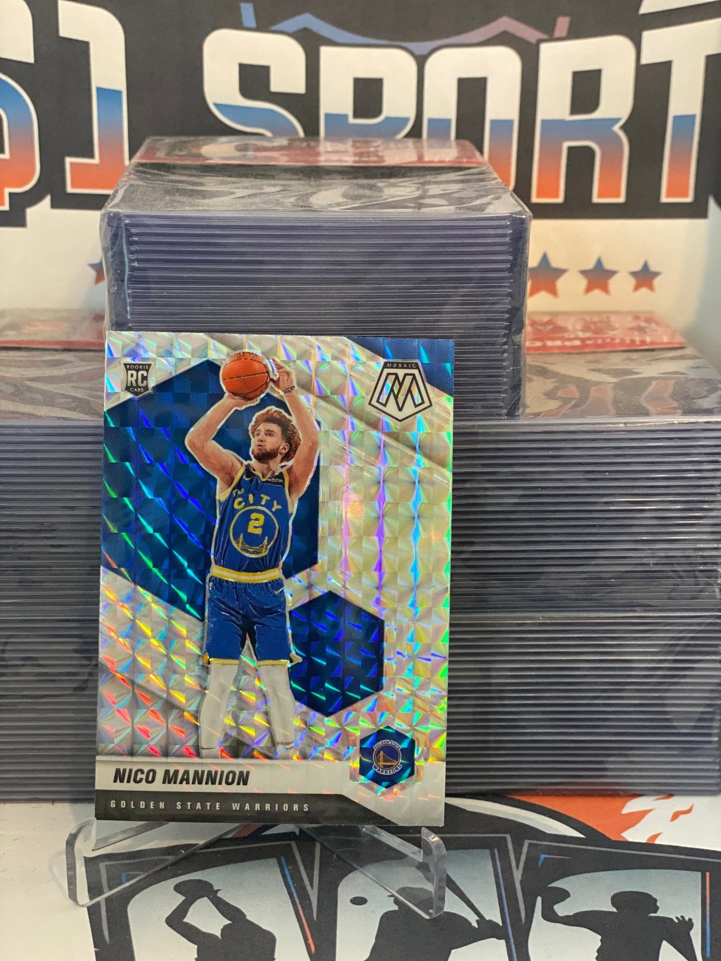 2020 Panini Mosaic (Mosaic Prizm) Nico Mannion Rookie #229