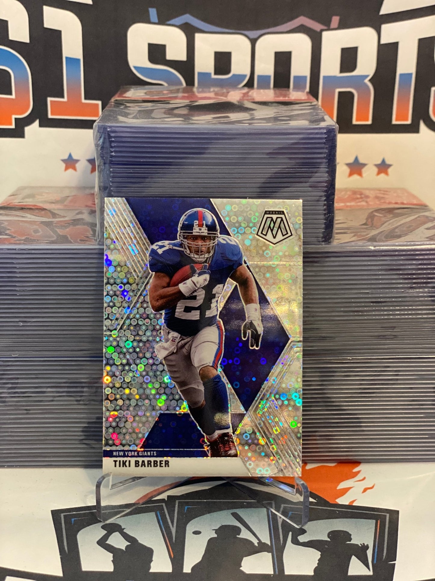 2020 Panini Mosaic (No Huddle Prizm) Tiki Barber #153