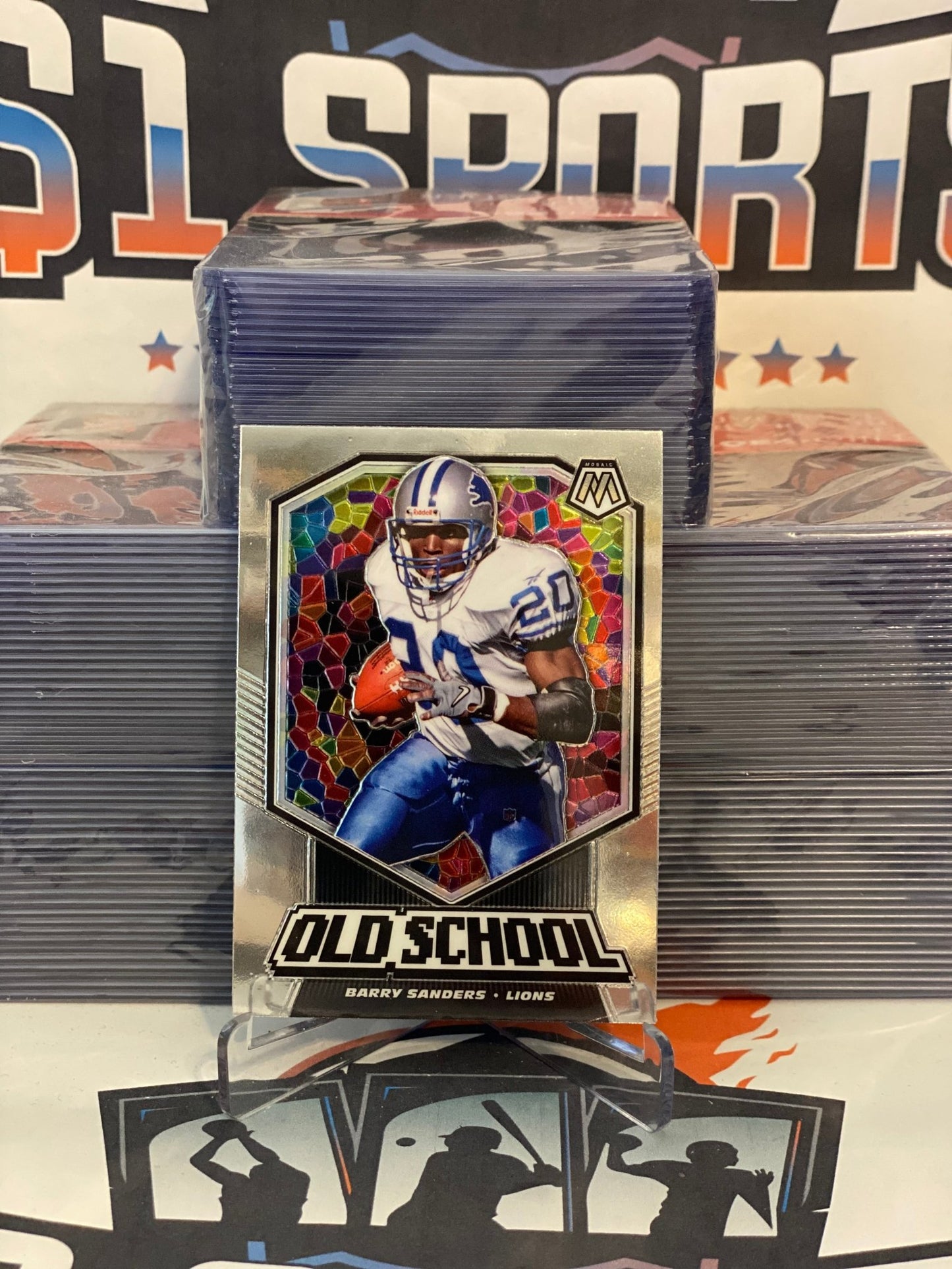 2020 Panini Mosaic (Old School) Barry Sanders #OS13