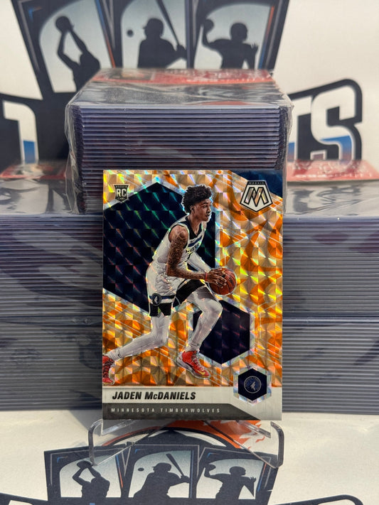 2020 Panini Mosaic (Orange Reactive Prizm) Jaden McDaniels Rookie #235