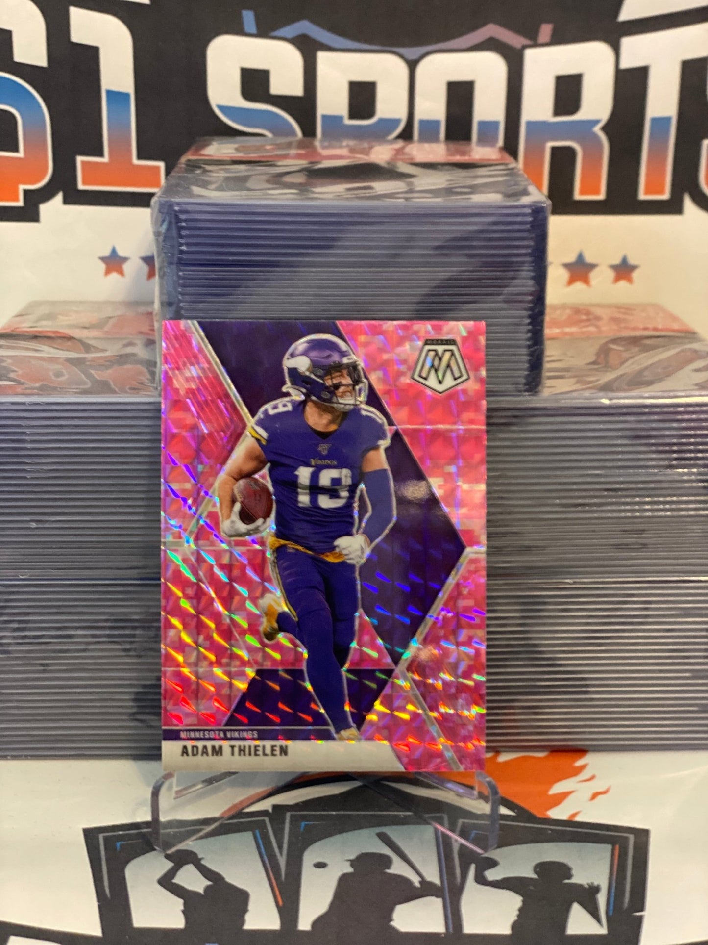 2020 Panini Mosaic (Pink Camo Prizm) Adam Thielen #129