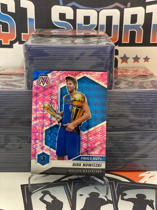 2020 Panini Mosaic (Pink Camo Prizm, Finals MVP) Dirk Nowitzki #298