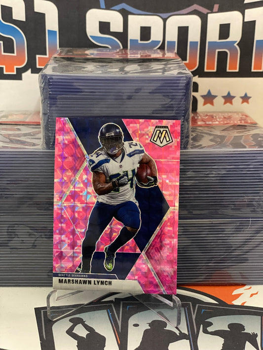 2020 Panini Mosaic (Pink Camo Prizm) Marshawn Lynch #185