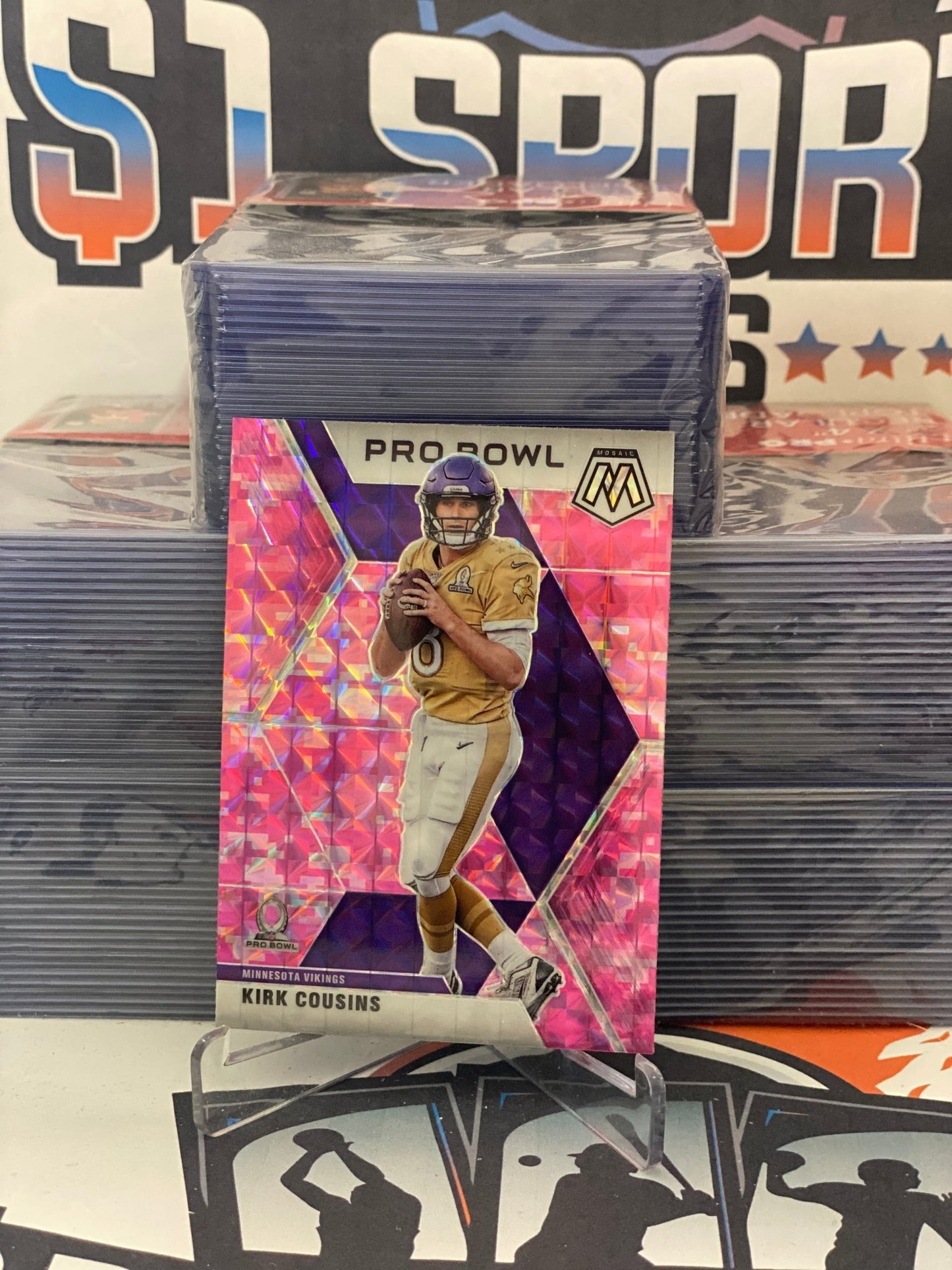 2020 Panini Mosaic (Pink Camo Prizm, Pro Bowl) Kirk Cousins #253