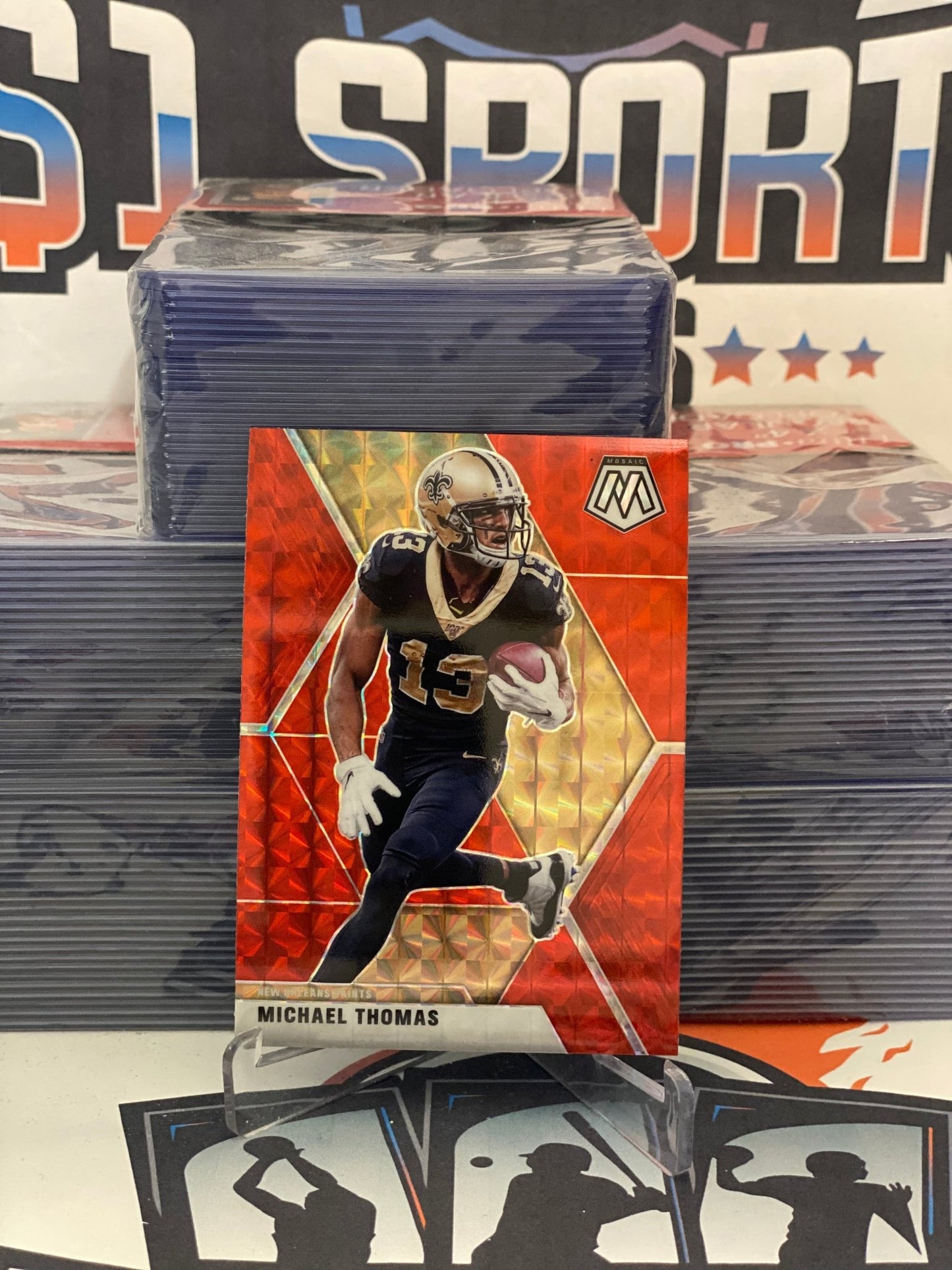 2020 Panini Mosaic (Red Prizm) Michael Thomas #143