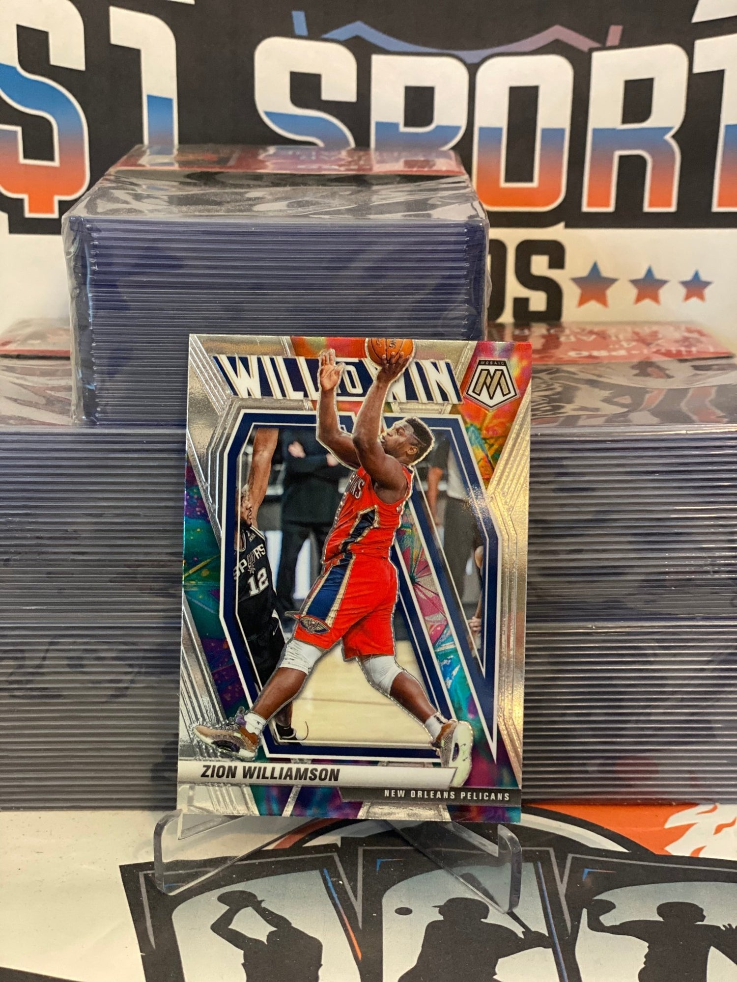 2020 Panini Mosaic (Will to Win) Zion Williamson #13