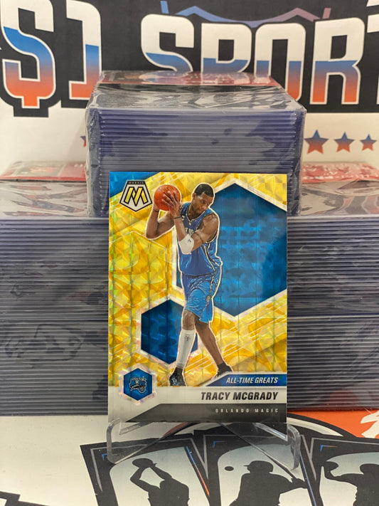 2020 Panini Mosaic (Yellow Reactive Prizm, All-Time Greats) Tracy McGrady #287