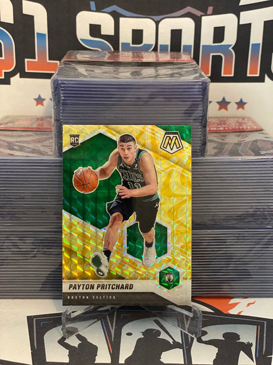 2020 Panini Mosaic (Yellow Reactive Prizm) Payton Pritchard Rookie #210