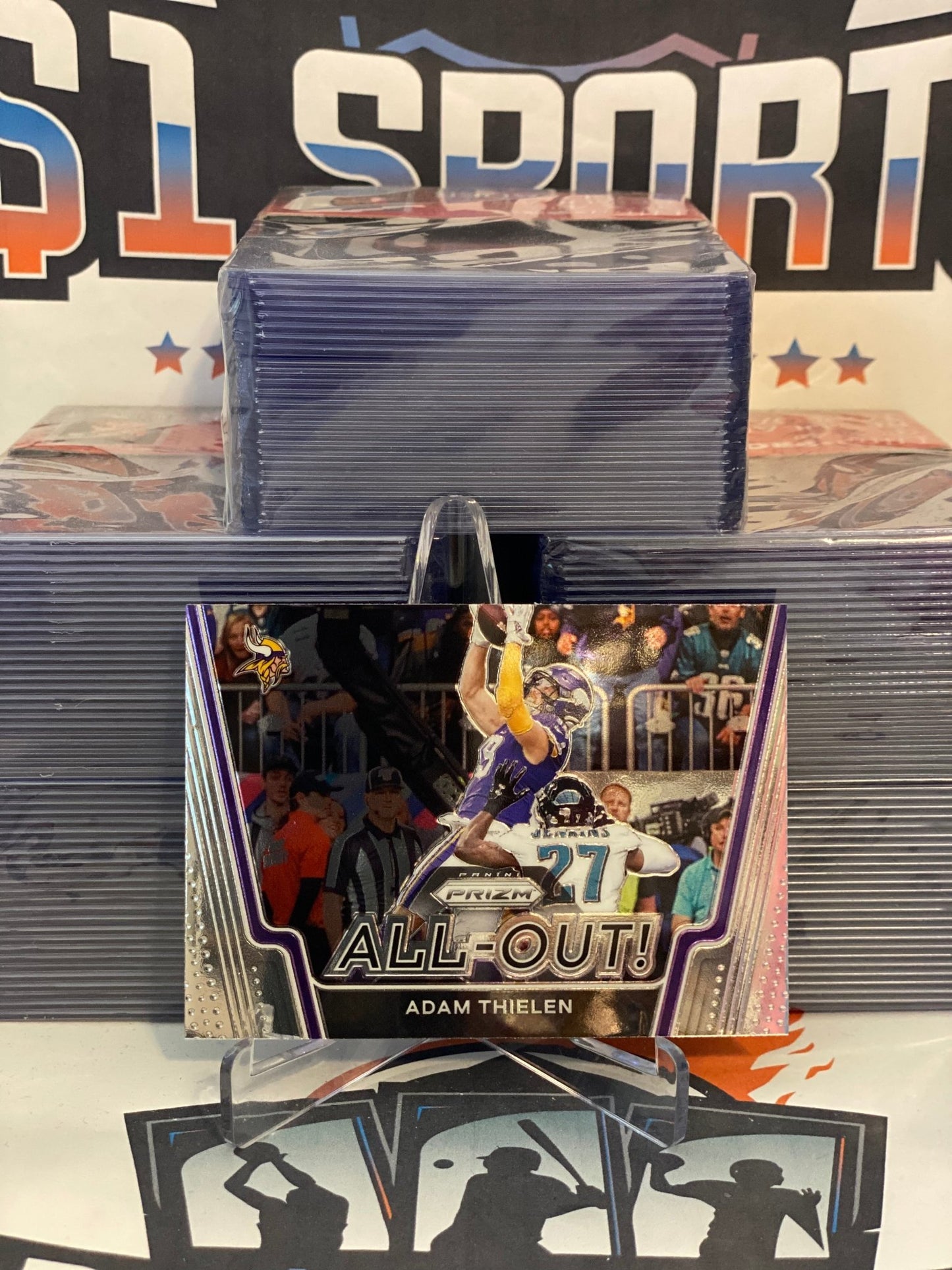 2020 Panini Prizm (All-Out!) Adam Thielen #16