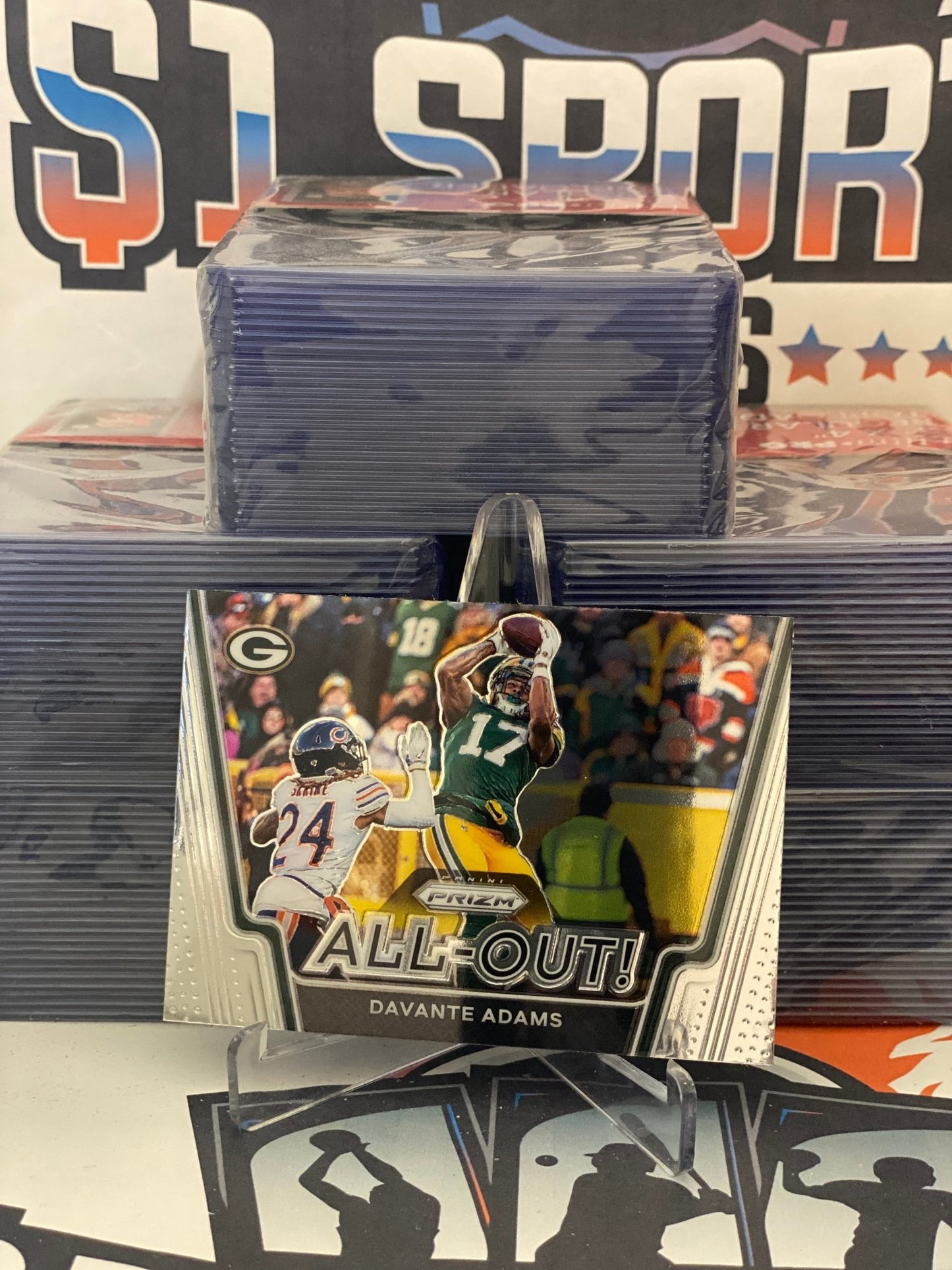 2020 Panini Prizm (All-Out!) DaVante Adams #13