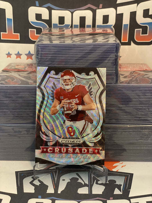2020 Panini Prizm Draft Picks (Blue Wave Prizm, Crusade 279/299) Baker Mayfield #20
