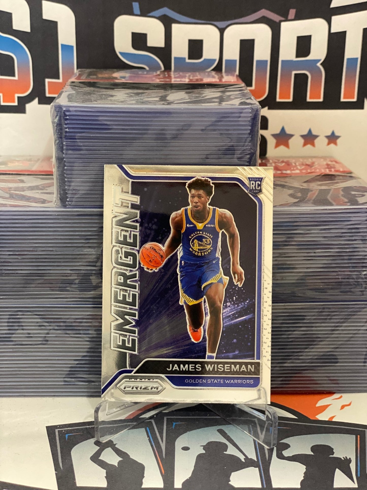 2020 Panini Prizm (Emergent) James Wiseman Rookie #13